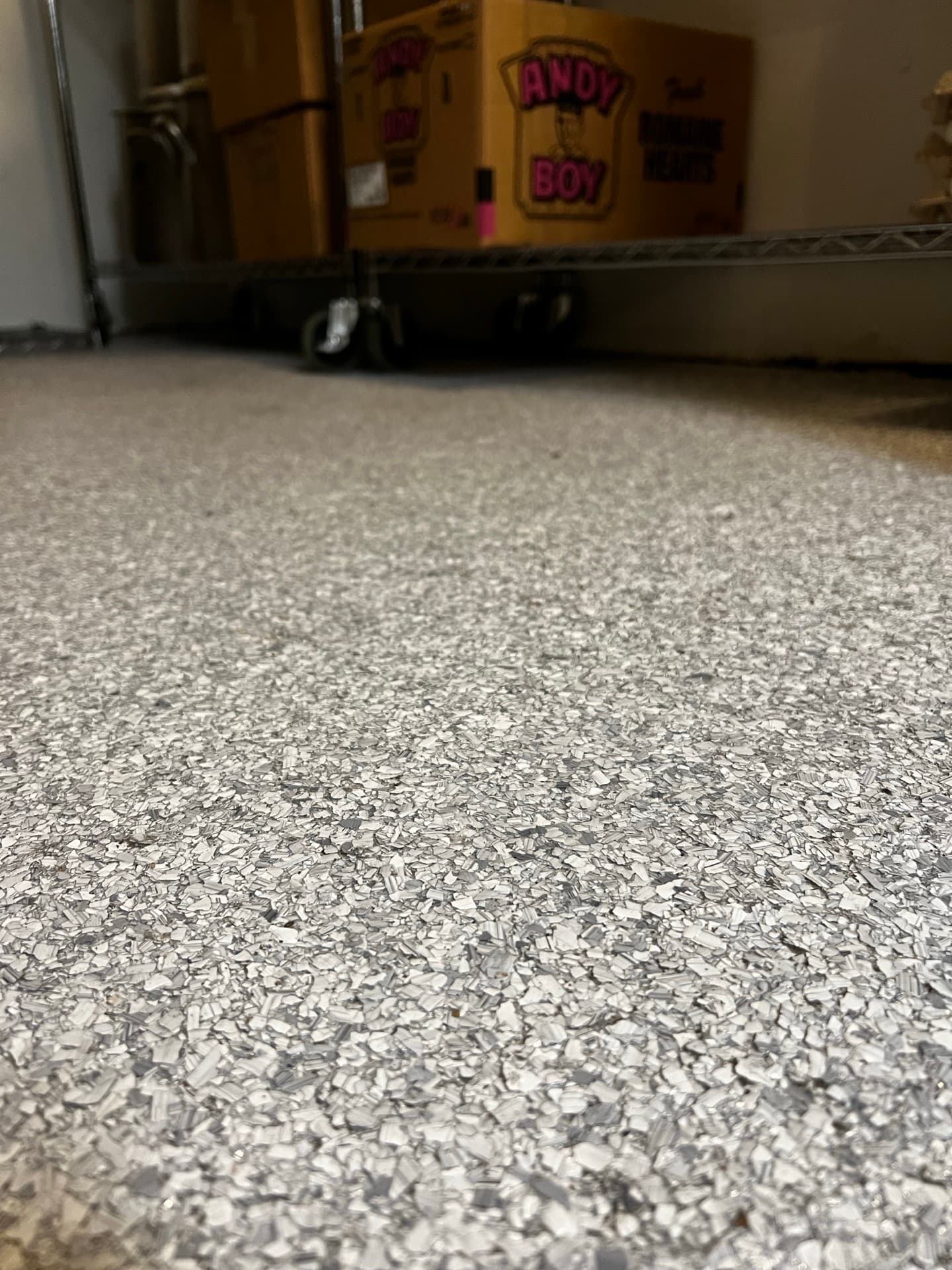 Acrylic flake coating