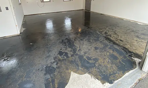 Cleaning the garage for epoxy flooring