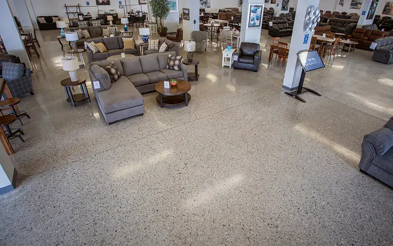 Maine Concrete Floor Polishing - Furniture Gallery 15