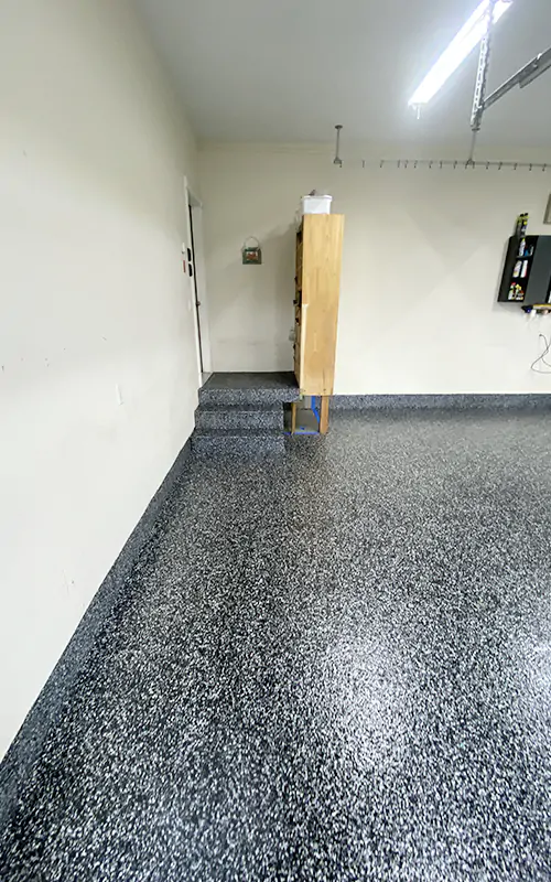 Maine Epoxy Flooring Garage Installation -2