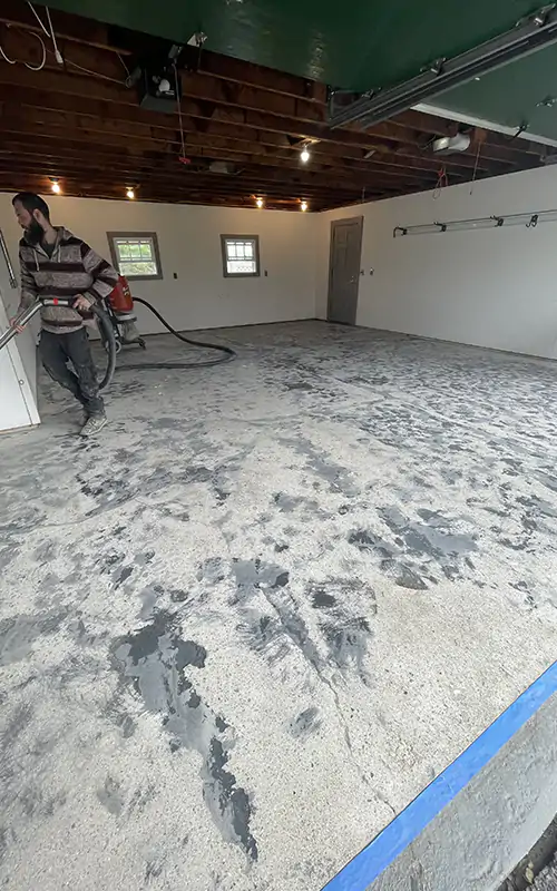 Residential Epoxy Floor Installation, Maine - 1