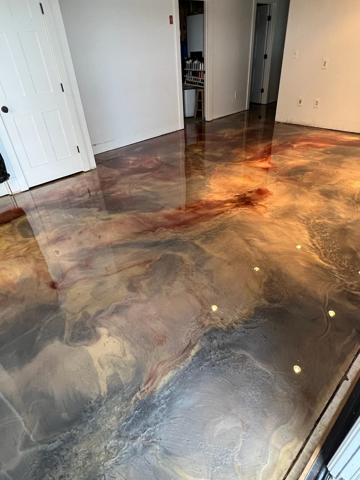After epoxy floor
